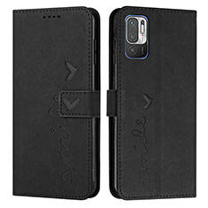 Custodia Portafoglio In Pelle Cover con Supporto Y03X per Xiaomi Redmi Note 10T 5G Nero