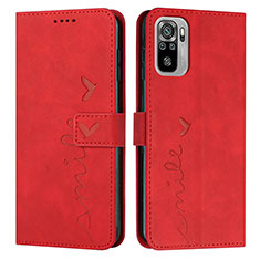 Custodia Portafoglio In Pelle Cover con Supporto Y03X per Xiaomi Redmi Note 11 SE India 4G Rosso