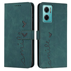 Custodia Portafoglio In Pelle Cover con Supporto Y03X per Xiaomi Redmi Note 11E 5G Verde