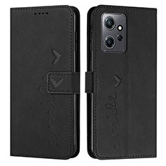 Custodia Portafoglio In Pelle Cover con Supporto Y03X per Xiaomi Redmi Note 12 4G Nero