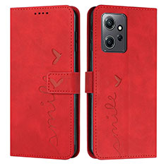 Custodia Portafoglio In Pelle Cover con Supporto Y03X per Xiaomi Redmi Note 12 4G Rosso