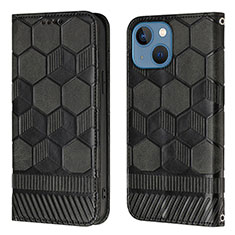 Custodia Portafoglio In Pelle Cover con Supporto Y04B per Apple iPhone 13 Nero