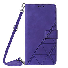 Custodia Portafoglio In Pelle Cover con Supporto Y04B per Samsung Galaxy A05s Viola