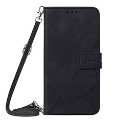 Custodia Portafoglio In Pelle Cover con Supporto Y04B per Samsung Galaxy A25 5G Nero