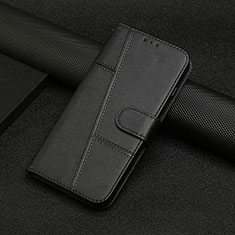 Custodia Portafoglio In Pelle Cover con Supporto Y04X per Motorola Moto E22 Nero