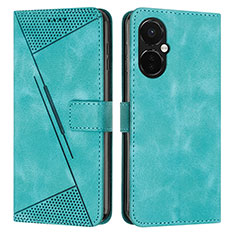 Custodia Portafoglio In Pelle Cover con Supporto Y04X per OnePlus Nord CE 3 5G Verde