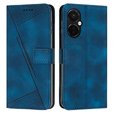 Custodia Portafoglio In Pelle Cover con Supporto Y04X per OnePlus Nord N30 5G Blu