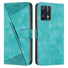 Custodia Portafoglio In Pelle Cover con Supporto Y04X per Realme Q5 5G Verde