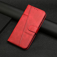 Custodia Portafoglio In Pelle Cover con Supporto Y04X per Samsung Galaxy F02S SM-E025F Rosso