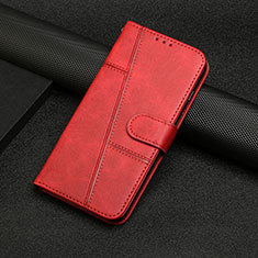 Custodia Portafoglio In Pelle Cover con Supporto Y04X per Samsung Galaxy M02s Rosso