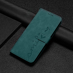 Custodia Portafoglio In Pelle Cover con Supporto Y04X per Xiaomi Poco C55 Verde