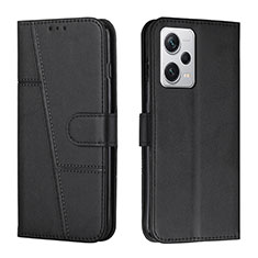 Custodia Portafoglio In Pelle Cover con Supporto Y04X per Xiaomi Redmi Note 12 Explorer Nero