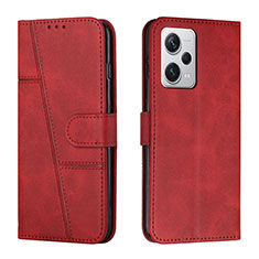 Custodia Portafoglio In Pelle Cover con Supporto Y04X per Xiaomi Redmi Note 12 Explorer Rosso