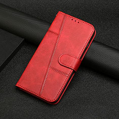 Custodia Portafoglio In Pelle Cover con Supporto Y04X per Xiaomi Redmi Note 12 Turbo 5G Rosso