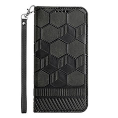 Custodia Portafoglio In Pelle Cover con Supporto Y05B per Samsung Galaxy A03 Nero