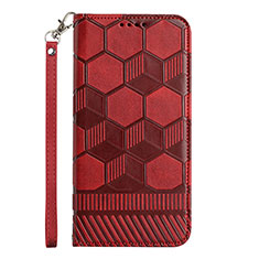 Custodia Portafoglio In Pelle Cover con Supporto Y05B per Samsung Galaxy A04s Rosso