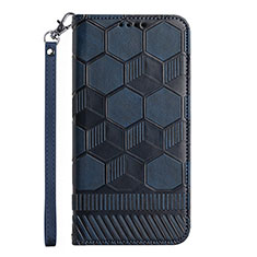 Custodia Portafoglio In Pelle Cover con Supporto Y05B per Samsung Galaxy A23 4G Blu