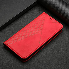 Custodia Portafoglio In Pelle Cover con Supporto Y05X per Google Pixel 7 Pro 5G Rosso