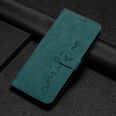 Custodia Portafoglio In Pelle Cover con Supporto Y06X per Google Pixel 6a 5G Verde