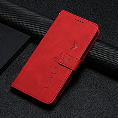 Custodia Portafoglio In Pelle Cover con Supporto Y06X per Motorola Moto Edge 30 Lite 5G Rosso