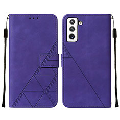 Custodia Portafoglio In Pelle Cover con Supporto Y07B per Samsung Galaxy S22 Plus 5G Viola