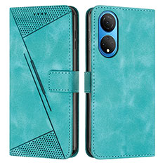 Custodia Portafoglio In Pelle Cover con Supporto Y07X per Huawei Honor X7 Verde