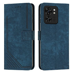 Custodia Portafoglio In Pelle Cover con Supporto Y07X per Motorola Moto Edge 40 5G Blu