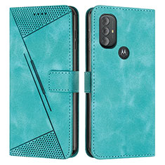 Custodia Portafoglio In Pelle Cover con Supporto Y07X per Motorola Moto G Play (2023) Verde