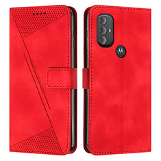 Custodia Portafoglio In Pelle Cover con Supporto Y07X per Motorola Moto G Play Gen 2 Rosso