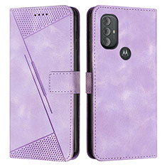 Custodia Portafoglio In Pelle Cover con Supporto Y07X per Motorola Moto G Power (2022) Viola