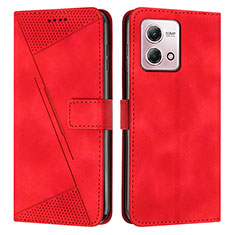 Custodia Portafoglio In Pelle Cover con Supporto Y07X per Motorola Moto G Stylus (2023) 5G Rosso