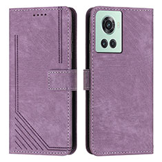 Custodia Portafoglio In Pelle Cover con Supporto Y07X per OnePlus Ace 5G Viola