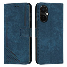 Custodia Portafoglio In Pelle Cover con Supporto Y07X per OnePlus Nord N30 5G Blu