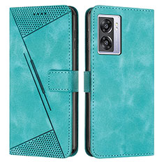 Custodia Portafoglio In Pelle Cover con Supporto Y07X per Oppo A77 5G Verde