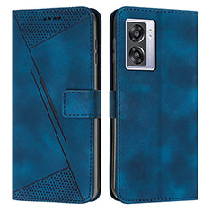 Custodia Portafoglio In Pelle Cover con Supporto Y07X per Realme V23i 5G Blu