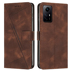 Custodia Portafoglio In Pelle Cover con Supporto Y07X per Xiaomi Redmi Note 12S Marrone