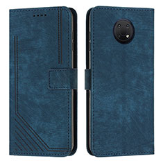 Custodia Portafoglio In Pelle Cover con Supporto Y08X per Nokia G10 Blu