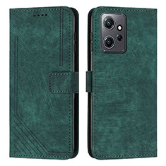 Custodia Portafoglio In Pelle Cover con Supporto Y08X per Xiaomi Redmi Note 12 4G Verde