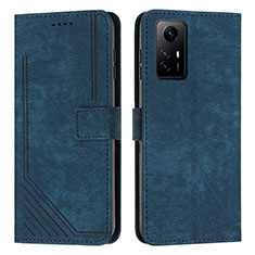 Custodia Portafoglio In Pelle Cover con Supporto Y08X per Xiaomi Redmi Note 12S Blu