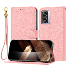 Custodia Portafoglio In Pelle Cover con Supporto Y09X per Realme V23i 5G Oro Rosa