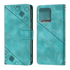 Custodia Portafoglio In Pelle Cover con Supporto YB1 per Motorola Moto Edge Plus (2023) 5G Verde