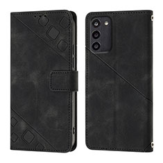 Custodia Portafoglio In Pelle Cover con Supporto YB1 per Nokia G100 Nero