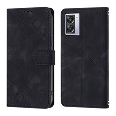 Custodia Portafoglio In Pelle Cover con Supporto YB1 per OnePlus Nord N300 5G Nero