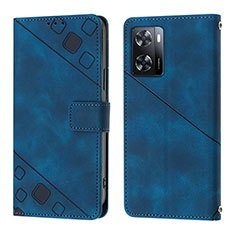 Custodia Portafoglio In Pelle Cover con Supporto YB1 per Oppo A57e Blu