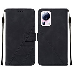 Custodia Portafoglio In Pelle Cover con Supporto YB2 per Xiaomi Mi 12 Lite NE 5G Nero