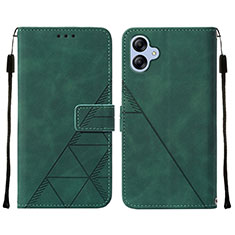 Custodia Portafoglio In Pelle Cover con Supporto YB3 per Samsung Galaxy A04 4G Verde