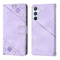 Custodia Portafoglio In Pelle Cover con Supporto YB3 per Samsung Galaxy Quantum4 5G Viola