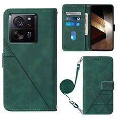 Custodia Portafoglio In Pelle Cover con Supporto YB3 per Xiaomi Redmi K60 Ultra 5G Verde