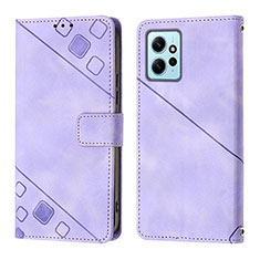 Custodia Portafoglio In Pelle Cover con Supporto YB3 per Xiaomi Redmi Note 12 4G Viola