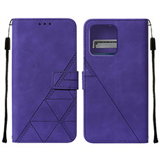 Custodia Portafoglio In Pelle Cover con Supporto YB4 per Motorola Moto Edge 40 Pro 5G Viola